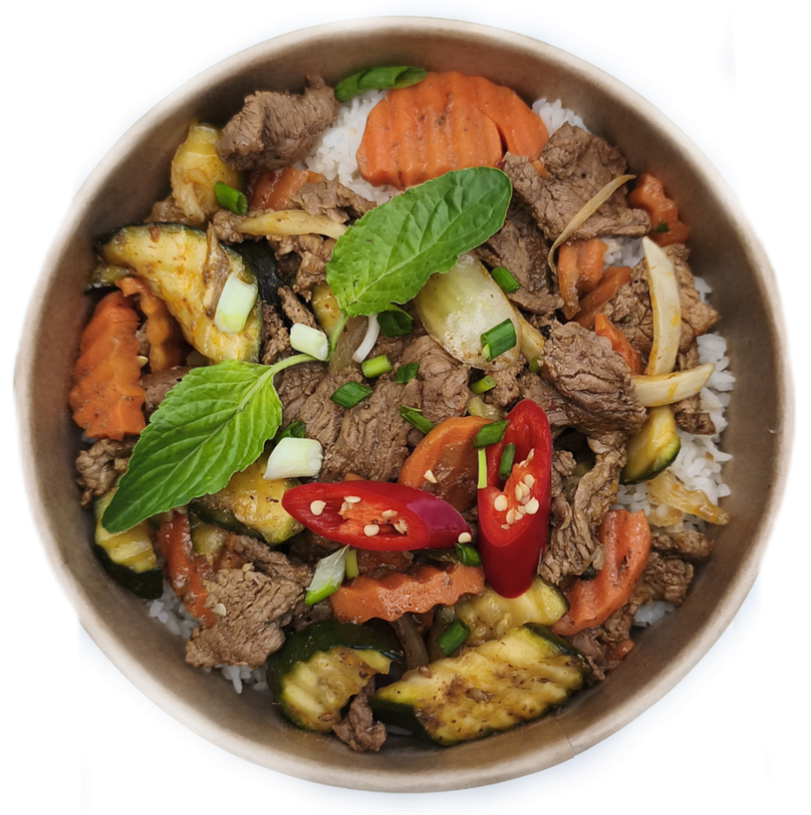 Boeuf sauté au poivre vert